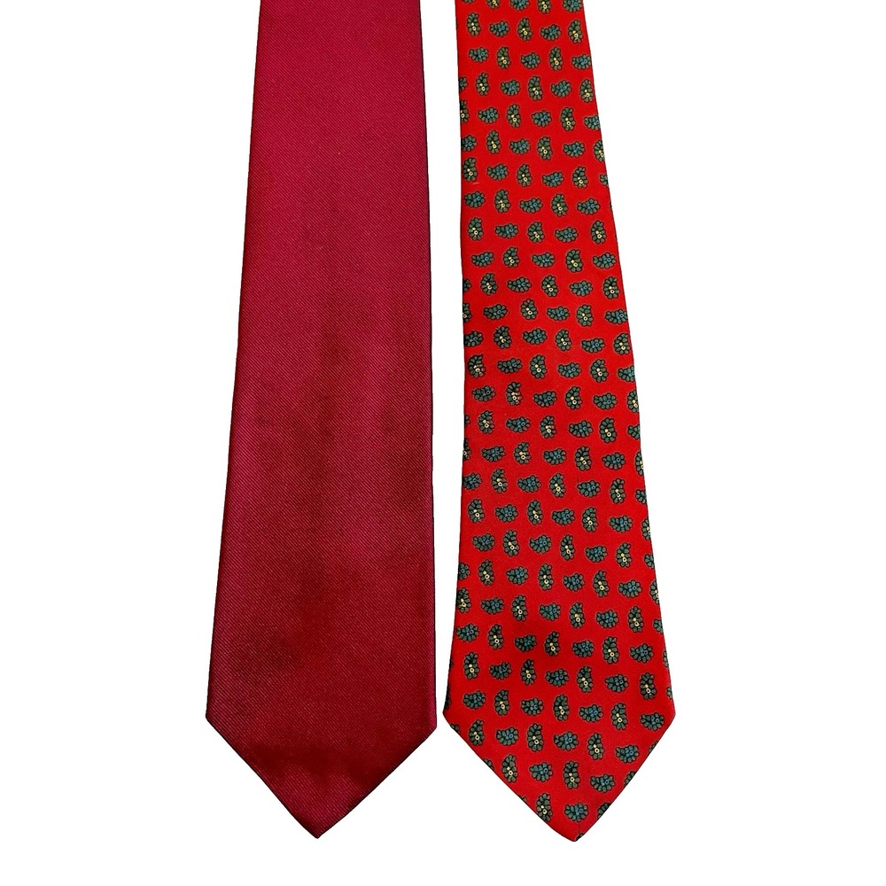 Brooks‎ Brothers Makers Vintage Handcrafted Elegance Mens Ties Lot of 2